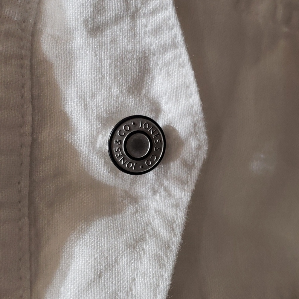 NWT JNY  white 100%linen white jackets - Picture 15 of 16